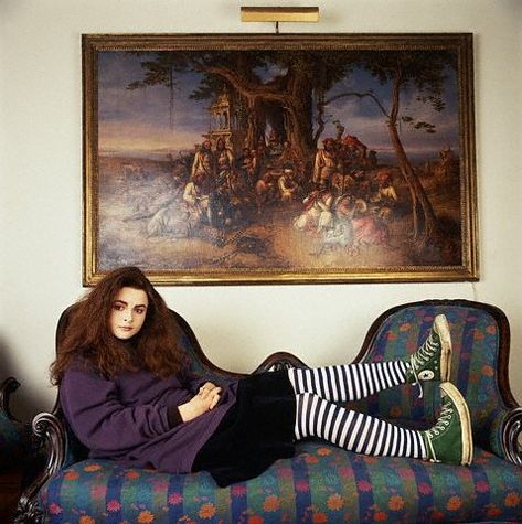 Helena Bonham Carter. 1986.Film promotion Room with the View. Photo by Lynn Goldsmith. Helena Carter, Helen Bonham, Heather O'rourke, Marla Singer, Hugo Weaving, Photo Star, Style Moodboard, Elijah Wood, German Expressionism