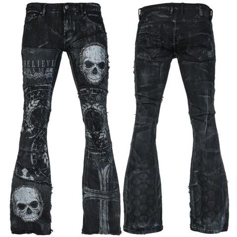 Wornstar Clothing, Custom Pants, Mode Grunge, Rock Outfits, Gothic Rock, Mode Kpop, Ropa Diy, Estilo Punk, Swaggy Outfits