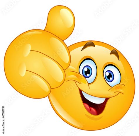 Stock Image: Thumb up emoticon Thumb Up, Thumbs Up, Adobe Stock, Stock Vector, Memes