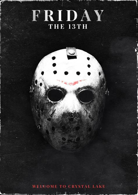 Horror Posters Black And White, Black And White Movie Posters, Friday The 13th Aesthetic, Friday The 13th Wallpaper, Jason Gif, Horror Journal, Friday The 13th 1980, Friday The 13th Movie, Friday The 13th Poster