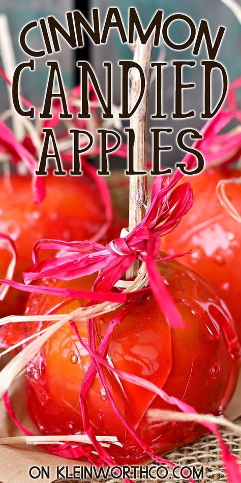 Cinnamon Candy Apples, Apple Ideas, Candy Apple Recipe, Cinnamon Candy, Easy Halloween Food, Favorite Dessert Recipes, Cheesecake Desserts, Childhood Days, Fall Dessert