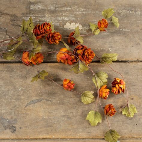 "This hanging Sienna colored Hops is a great way to decorate for Fall. Give your mantle or baskets life with this rustic toned floral stem. 1 Stem Measures: 39\" Long" Jar Flowers, Classy Living Room, Mason Jar Flowers, Fall Wedding Centerpieces, Fall Flower, Linen Spray, Antique Farmhouse, Fireplace Mantle, Fall Floral