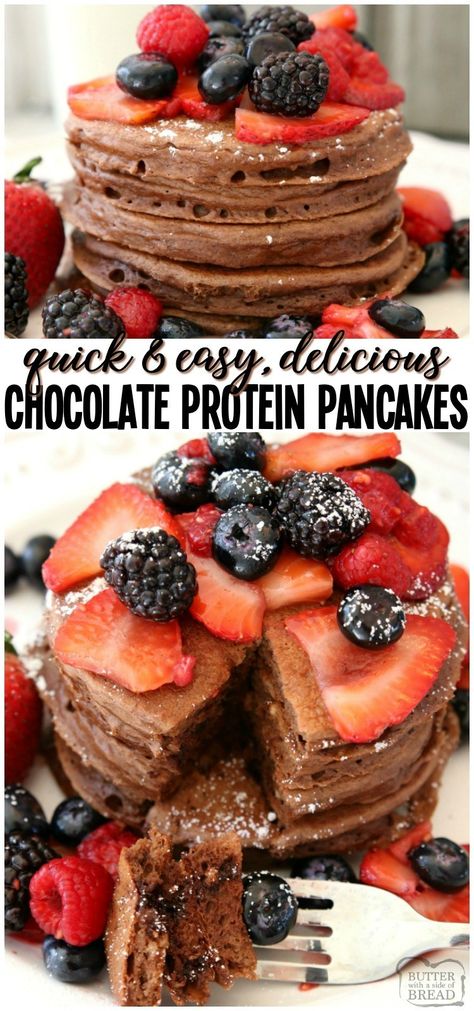 Pancake Recipe With Protein Powder, High Protein Chocolate Pancakes, Simple Protein Pancakes, Protein Pancakes With Protein Powder Low Carb, Chocolate Protein Powder Pancakes, Protein Powder Pancakes, Chocolate Protein Pancakes, Chocolate Pancakes, Chocolate Protein Powder