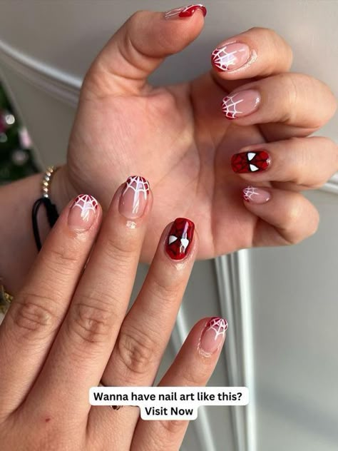 Nail Colors For Spring, Spiderman Nails, Superhero Nails, Marvel Nails, In The Midst Of Winter, Natural Nail Designs, Mens Nails, Heart Nail Designs, Colors For Spring