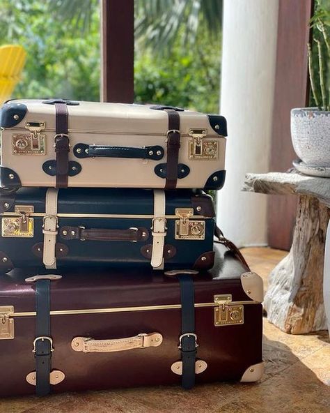 SteamLine Luggage on Instagram: "A stack of very loved luggage from our founder @steamlinewithsara after 13 months of travel! Did you know that all large SteamLine Luggage cases arrive with a protective cover? #travelbeautifully #steamlineluggage" Steamline Luggage, Luggage Case, Travel Gear, Luggage Bags, Instagram A, Knowing You, Did You Know, Clock, Travel