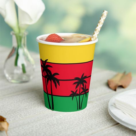 Jamaica Rasta colors red, green gold and black with palm trees. Unisex design for Jamaican men or women.  Great for a party, restaurant, cruise ship, etc. Reggae Themed Party Ideas, Jamaican Theme Party Ideas, Reggae Birthday, Jamaica Party, Bob Marley Birthday, Rasta Party, Jamaican Party, Island Palm Trees, Nye 2024