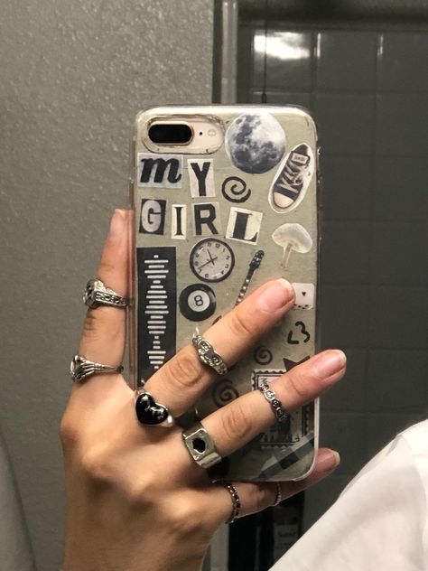 Grunge Clear Phone Case Ideas, Grunge Cases Phones, Clear Phone Case Grunge, Fairy Grunge Phone Case, Matching Phone Cases Diy, Grunge Phone Case Ideas, Clear Phone Case Ideas Aesthetic Grunge, Phone Cases Grunge, Phone Cases Aesthetic Grunge