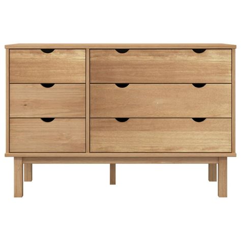 George Oliver VidaXL Cabinet Dresser Drawer Chest Cabinet with Drawers OTTA Solid Wood Pine | Wayfair Accent Chests And Cabinets, Wooden Drawers, Drawer Cabinet, Cabinet Drawers, Love Your Home, Cabinet Furniture, Dresser Drawers, Solid Pine, Accent Furniture