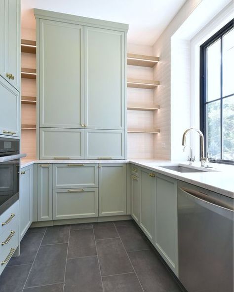 Scullery With Sink And Dishwasher, Scullery With Dishwasher, Kitchen With Scullery Layout, Hidden Scullery, Scullery Ideas, Dirty Kitchen Design, Organization Pantry, Dirty Kitchen, Iron Stone