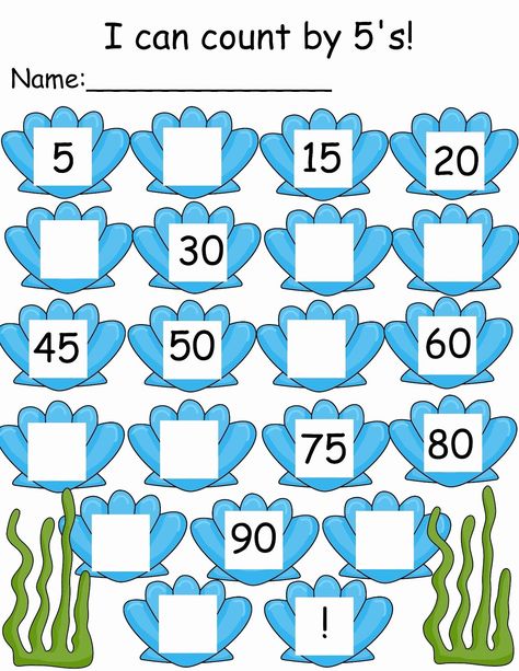 50 Counting by 5s Worksheet | Chessmuseum Template Library Count By 5, Kindergarten Math Worksheets Counting, Skip Counting Kindergarten, Skip Counting By 5, Skip Counting By 5's, Skip Counting Worksheets, Counting In 5s, Counting By 2's, Counting By 5's