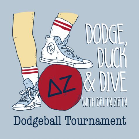 Delta Zeta Philanthropy Events, Mixer Ideas Sorority, Dg Backyard, Sorority Philanthropy Events, Sorority Fundraiser, Dodgeball Tournament, Delta Zeta Shirts, Valdosta State University, Philanthropy Ideas