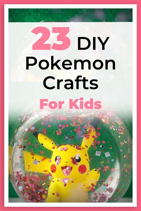 These DIY Pokemon crafts are great for a fun weekend activity or birthday party craft time. You won't be disappointed with these DIY Pokemon crafts. Paper Pokemon Crafts, Easy Pokemon Crafts, Diy Pokemon Decor, Pokemon Crafts Diy, Pokemon Crafts For Kids Easy, Pokemon Diy Decorations, Pokemon Activities For Kids, Diy Pokemon Party Decorations, Pokemon Diy Crafts