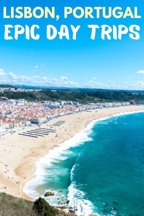 Explore unforgettable day trips from Lisbon, Portugal with our curated list of top destinations. Whether you're interested in history, nature, or culture, find the perfect day trip to enhance your Portuguese adventure. Discover hidden gems and popular spots just a short trip from Lisbon. One Day In Lisbon Portugal, Things To Do In Portugal, Lisbon Portugal Travel, Portugal Trip, Day Trips From Lisbon, Portugal Vacation, The Perfect Day, Portugal Travel, Medieval Town