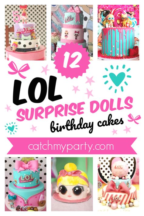 Are You Looking for the Best LOL Surprise Dolls Cake?! Lol Surprise Dolls Party Games, Lol Surprise Dolls Party Ideas Food, Lol Surprise Dolls Party Ideas Cake, Lol Birthday Cake Ideas, Lol Party Ideas, Lol Doll Birthday Party Ideas, Lol Cakes Birthday, Lol Theme Cake, Lol Doll Birthday Cake