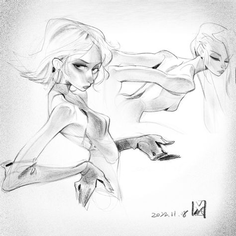 Some Sketches, Female Drawing, Concept Art Character, Figure Drawing Reference, Painting Art Projects, Illustration Character Design, Anime Poses Reference, Life Drawing, Cartoon Art Styles