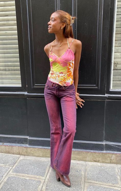 Colorful Feminine Outfits, Outfit Ideas Hot Weather, Down Town Girl, Hot Weather Outfits, Down Town, Ballet Core, Nyc Girl, Summer Ootd, Outfits Y2k