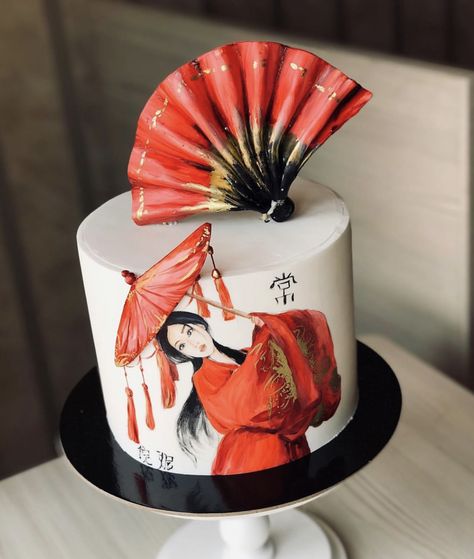 Japanese Wedding Cakes, Easter Cake Designs, Bolu Cake, Japanese Party, Asian Party, Japanese Cake, Japanese Birthday, Sweet 16 Birthday Cake, Disney Wedding Theme