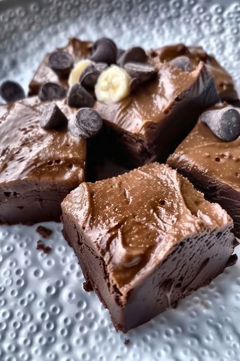 Indulge in this rich Chocolate Banana Fudge! A quick, luscious treat with creamy chocolate and sweet bananas. Perfect for chocoholics! 🍫🍌✨

Tags: #ChocolateFudge #BananaRecipes #EasyDessert #SweetTreats #ChocoBanana Chocolate Banana Fudge, Banana Fudge, Mint Chocolate Cheesecake, Balsamic Glaze Recipes, Choco Banana, White Chocolate Cranberry, Types Of Chocolate, Fall Cooking, Sprouts With Bacon