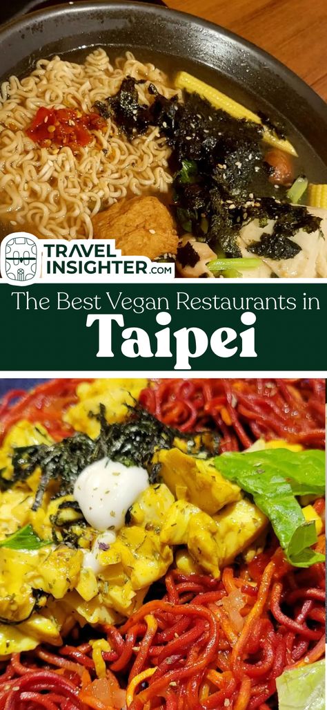 East Asia Travel Guide | travelinsighter.com | 
If you’re a vegan or vegetarian, you might be pleasantly surprised to find that Taiwan (and especially Taipei) stands out as one of the most welcoming places for plant-based food in East Asia. Thanks to the influence of Buddhism, vegetarian restaurants are as abundant as the temples you can see in Taiwan, so the next step to vegan was not a difficult one for Taiwanese people. East Asia Travel, Taipei Food, Best Vegan Restaurants, Vegan Guide, Vegetarian Restaurant, Asia Travel Guide, Vegan Restaurants, Food Places, Vegetarian Food