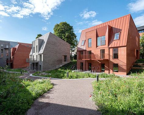 CEBRA designs summer house as an architectural russian babushka doll Housing Estate, Green Facade, Kengo Kuma, Park Landscape, Urban Fabric, Brick Facade, Brick Building, Aarhus, Architectural Features