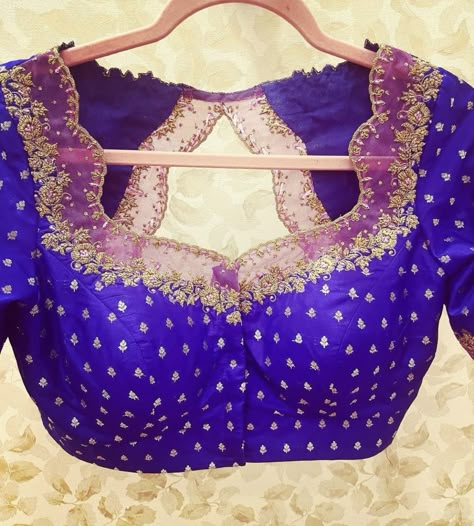 Blue Blouse Designs, Netted Blouse Designs, Long Blouse Designs, Traditional Blouse Designs, Wedding Saree Blouse Designs, Fashionable Saree Blouse Designs, Cutwork Blouse Designs, Wedding Blouse Designs, Blouse Designs Indian