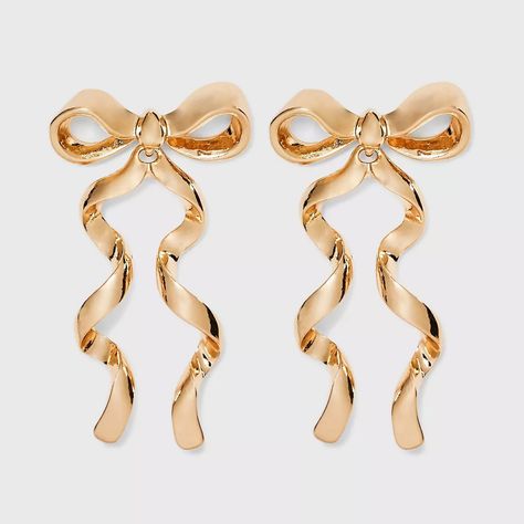 Sugarfix By Baublebar Bow Statement Stud Earrings - Gold : Target Statement Stud Earrings, Dinner Plans, Preppy Jewelry, Jewelry Accessories Ideas, Jewelry Essentials, Jewelry Lookbook, Bow Earrings, Girly Jewelry, Jewelry Inspo