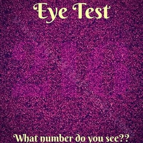 Eye Test-What Number do you See? - Fun With Puzzles Eye Test Quiz, Picture Puzzles Brain Teasers, Illusions Mind, Reading Tricks, Brain Quiz, Eye Illusions, Mind Reading Tricks, Funny Illusions, Brain Teasers Riddles