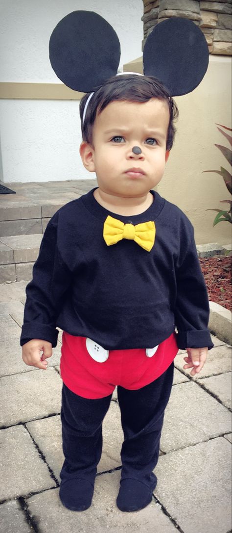 DIY Mickey Mouse Toddler Costume Mickey Mouse Costume Baby, Toddler Boy Mickey Mouse Costume, Mickey Mouse Costume Toddler, Mickey Mouse Family Costume, Toddler Mickey Mouse Costume, Mickey Mouse Toddler Costume, Diy Mickey Mouse Costume, Baby Mickey Mouse Costume, Mickey Outfit