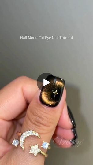 30K views · 835 reactions | 🌙 Trending Moon Cat Eye Nails Tutorial | 🌙 Trending Moon Cat Eye Nails Tutorial. Save Now 🙌

🛒Products Used:
✨Aurora Cat Eye Gel-CE13
✨ Nail Art Stickers-Bohemian

👉 Shop the same nail supplies... | By Vettsy | Facebook Cat Eye Moon Nails, Cat Eye Nails Design Tutorial, Fall Cat Eye Nails 2024, Cat Eye Nails Tutorial, Fall Cat Eye Nails, Cats Eye Nails Design, Cat Eye Effect Nails, Fall Cats, Eye Nail Art