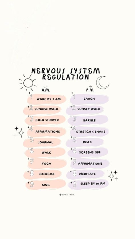 List Aesthetic, Support Nervous System, Nervous System Regulation, Mental Health Facts, Autonomic Nervous System, Hormone Health, Good Mental Health, Mental And Emotional Health, Self Care Activities