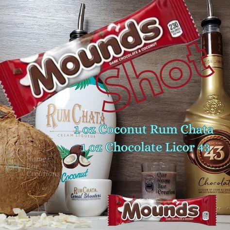 Rum Chata And Fireball Drinks, Coconut Cream Rum Chata Drinks, Licor 43 Chocolate Recipes, Rum Chata Coconut Cream Drinks, Coconut Rum Chata Recipes, Rum Chata Coconut Cream, Coconut Rumchata Drinks, Rumchata Coconut Cream Recipes, Rum Chata Drinks