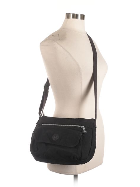 Kipling Crossbody Bag: Size NA Black Women's Bags - $34.99 Black Crossbody Bag Outfit Casual, Kipling Crossbody Bag, Crossbody Bag Outfit, Designer Cosmetic Bag, Marc Jacobs Handbag, Kipling Bags, Everyday Handbag, Crossover Bags, Black Crossbody Bag