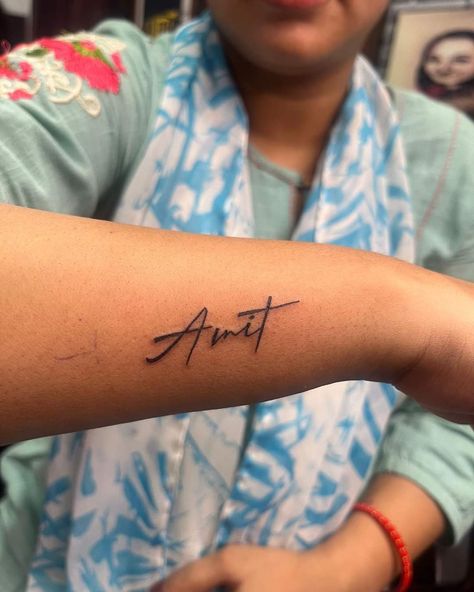 Amit name tattoo on hand by Shreyas Jadav Amit Tattoo Name, Name Tattoo On Hand, Tattoo On Hand, Antique Bridal Jewelry, In Aesthetic, Name Tattoo, Name Tattoos, Tattoo On, Hand Tattoos