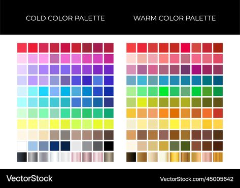 Warm Winter Color Palette, Winter Color Palette, Warm Colour Palette, Cool Colors, Winter Color, Color Vector, Winter Colors, Colour Images, Warm Colors