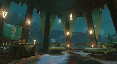 Rito Village Aesthetic, Botw Landscapes, Cabin Bedroom Aesthetic, Rito Village, Native American Games, Silent Princess, Village Aesthetic, Zelda Totk, Zelda Video Games