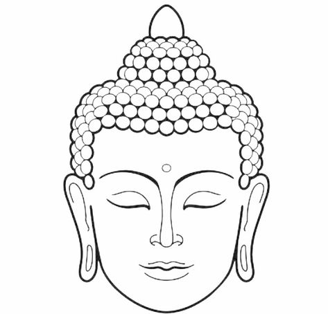 Buddha Face Tattoo Stencil, Buddha Head Drawing, Buddha Outline Drawing, Buddha Face Drawing, Buddha Head Tattoo, Buddha Face Tattoo, Buddha Outline, Buddha Line Art, Buddha Sketch