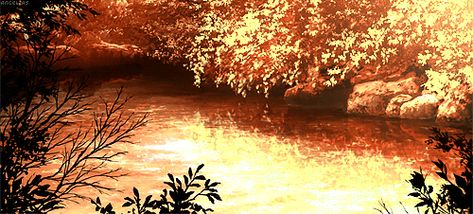 Autumn Gif Aesthetic, Brown Banners Discord Gif, Autumn Banner Aesthetic, Fall Discord Banner Gif, Orange Aesthetic Discord Banner, Fire Gif Banner, Anime Autumn Gif, Gold Banner Gif, Orange Header Gif