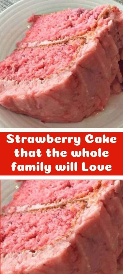 Strawberry Cake Made With White Cake Mix And Jello, Strawberry Cake Frozen Strawberries, Strawberry Cake With Frozen Strawberries, Frozen Strawberry Cake, Strawberry Cake Mix Recipes, Delicious Strawberry Cake, Strawberry Cake Recipe, Recipes Using Cake Mix, Strawberry Cake Mix