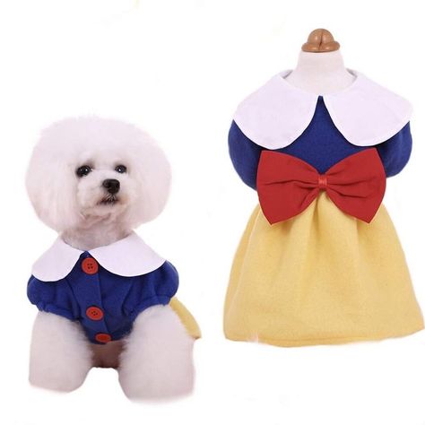 CheeseandU Snow White Dog Costume Holiday Xmas Princess Puppy Dressshirt Snow White Pet Apparel for Halloween Party Xmas Holiday Special Event Dog Winter Outfit Costume Princess Puppy, Girl Unicorn Costume, Superhero Christmas, Halloween Entertaining, Outfit Costume, Dog Winter, Cat Halloween Costume, Unicorn Costume, Pet Halloween Costumes