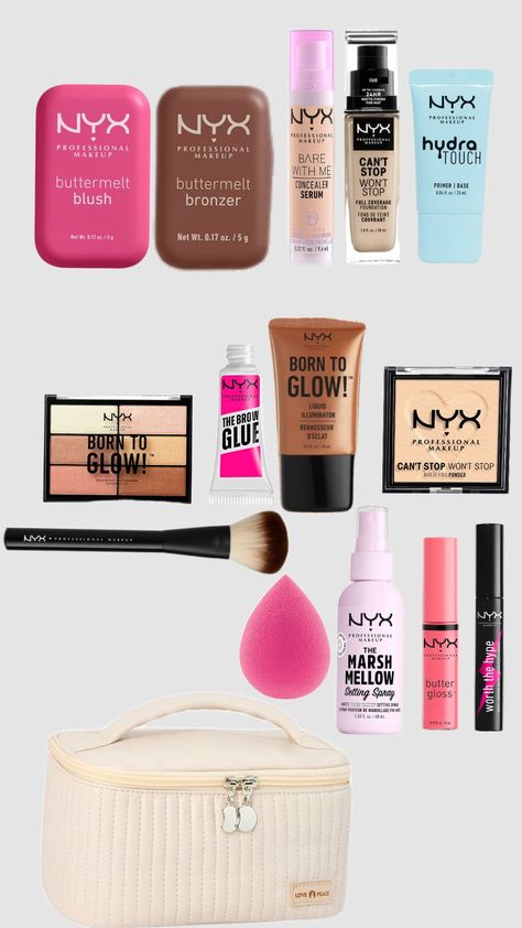 ✨NYX collection✨ Nyx Makeup Products, Nyx Illuminator, Nyx Born To Glow, Nyx Makeup, Make Up Inspo, Make Me Up, Nyx Professional Makeup, Makeup Essentials, Pretty Makeup