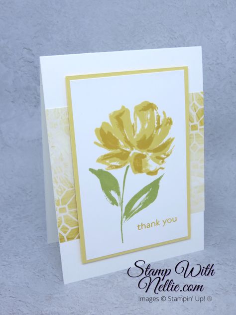 Stampin Up Art Gallery, Cards With Flowers, Alphabet Challenge, Stamping Up Cards, Card Layout, Floral Cards, Paper And Ink, Cool Cards, Flower Cards