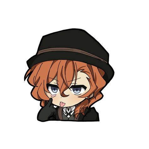 Bungou Stray Dogs Chuya, Homeless Dogs, Dog Icon, Chuuya Nakahara, Silly Dogs, Chibi Characters, Bongou Stray Dogs, Stray Dogs Anime, Anime Stickers