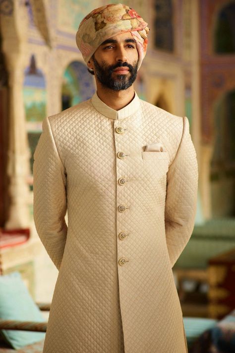 What Does Sabyasachi Menswear Sherwani Cost? - Frugal2Fab #lehenga #sabyasachi #lehenga Indian Groom Dress, Sherwani For Men Wedding, Wedding Kurta For Men, Mens Wear Wedding, Groom Dress Men, Wedding Outfits For Groom, Indian Groom Wear, Wedding Dresses Men Indian, Sherwani Groom