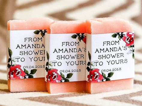 23 Garden-Themed Bridal Shower Ideas for Love in Full Bloom Luxury Party Favors, Wedding Soap Favors, Wedding Soap, Garden Party Bridal Shower, Rustic Shower, Tea Party Favors, Spring Bridal Shower, Baby Favors, Cadeau Baby Shower