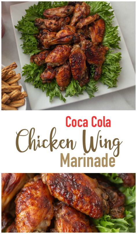 How to make juicy chicken wings with Coca Cola Chicken Wing marinade recipe Chicken Wings Marinade, Wings Marinade, Wing Marinade, Juicy Chicken Wings, Coca Cola Chicken Wings, Grilled Chicken Wings Recipe, Marinated Wings, Chicken Wing Marinade, Coke Chicken