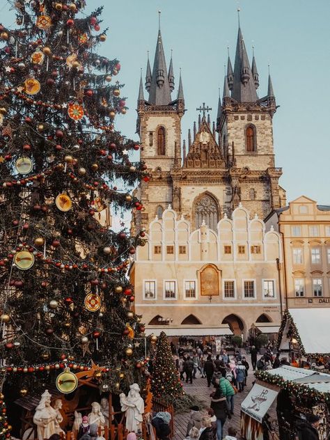 Prague Christmas Market, Prague Winter, Lennon Wall, Europe Christmas, Prague Christmas, John Lennon Wall, Cafe Area, Christmas In Europe, Prague Travel