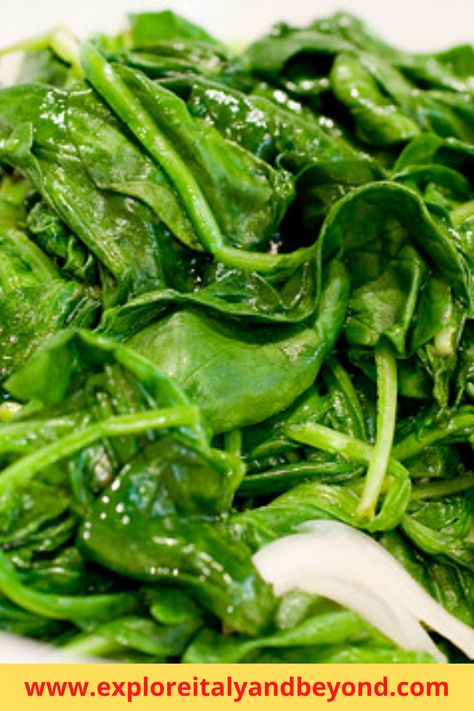 Have some spinach laying around and not sure what to do with it? You can make this side dish in just a few minutes. Simply sautee the spinach in some garlic and olive oil and serve. Cook Spinach Leaves, Cook Spinach, Garlic And Olive Oil, Garlic Spinach, Food Film, Weekend Dinner, Garlic Olive Oil, Entertaining Friends, Explore Italy