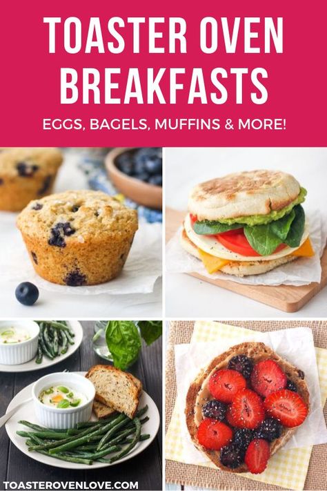 Looking for easy toaster oven breakfast recipes? From small batch muffins to quick sandwiches, romantic baked eggs for two, and even pancakes you’ll find lots of healthy options to start your morning off right. Toaster Oven Breakfast, Small Batch Muffins, Healthy Toaster Oven Recipes, Oven Breakfast, Toaster Oven Cooking, Filling Breakfast Recipes, Toaster Oven Recipes, Quick Sandwiches, Breakfast Recipes Kids