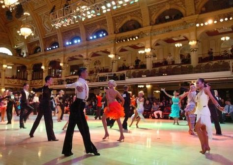 Dancing at Blackpool Tower Ballroom Blackpool Lancashire England Blackpool Tower Ballroom, Dancing Ballroom, Blackpool Tower, Blackpool England, Lancashire England, Quickstep, Dance Teachers, Ballroom Dancing, Blackpool