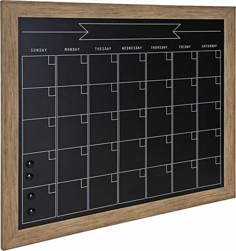 Amazon.com: DesignOvation Beatrice Framed Chalkboard Calendar, 27" x 33", Rustic Brown, Monthly Magnetic Wall Organizer : Office Products Wall Organizer Office, Chalkboard Calendar, Organizer Office, Calendar Organization, Wall Organizer, Framed Chalkboard, Magnetic Wall, Rustic Brown, Wall Organization